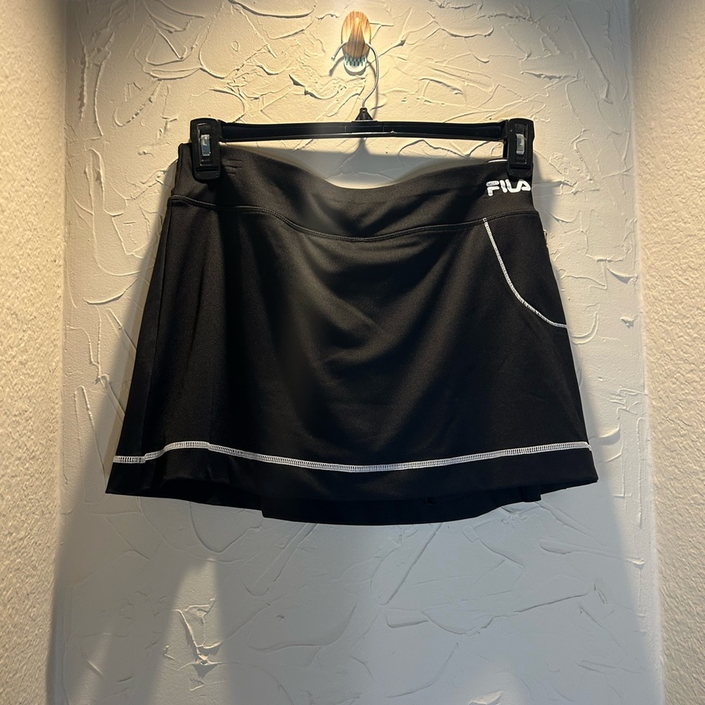 Black Fila activewear skirt